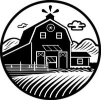 azienda agricola - minimalista e piatto logo - vettore illustrazione