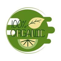 Stile piatto di scritte organiche al 100% vettore