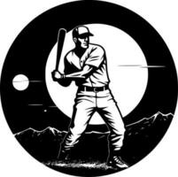 baseball - minimalista e piatto logo - vettore illustrazione