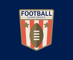 Emblemi di football americano vettore