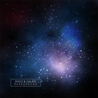Universo colorato galassia vettoriale sfondo