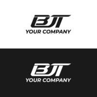 iniziale lettera bjt monogramma logo vettore design