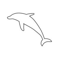 nautico delfino. mare subacqueo animale. vettore illustrazione