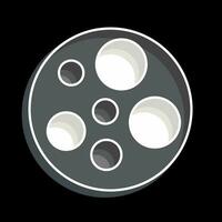 icona Luna. relazionato per spazio simbolo. lucido stile. semplice design modificabile. semplice illustrazione vettore
