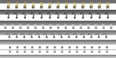 realistico spirale taccuino raccoglitore vettore modello