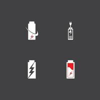 energia batteria energia logo vettore illustrazione
