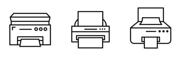 icona design. stampante icona illustrazione collezione. vettore