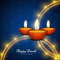 Moderno felice diwali sfondo vettore