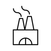 fabbrica icona vettore. produzione illustrazione cartello. laboratorio simbolo o logo. vettore