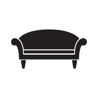icona del mobile vettore. poltrona illustrazione cartello. divano simbolo o logo. vettore