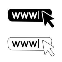 Internet icona vettore impostare. connessione illustrazione cartello collezione. nube servizio simbolo o logo.