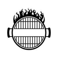 griglia maestro icona vettore. bbq illustrazione cartello. griglia menù simbolo o logo. vettore