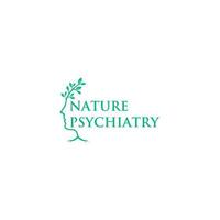 natura psichiatria logo design vettore