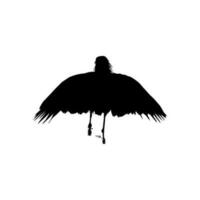 il nero airone uccello, egretta ardesiaca, anche conosciuto come il nero Airone silhouette per arte illustrazione, logo, pittogramma, sito web, o grafico design elemento. vettore illustrazione