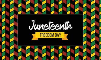 juneteenth giorno, celebrazione libertà, emancipazione giorno nel 19 giugno, afroamericano storia e eredità. vettore