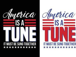 America patriottico citazioni tipografia design per t camicia vettore