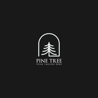 pino albero logo vettore