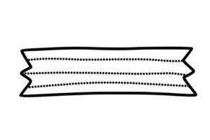 washi nastro scarabocchio illustrazione vettore