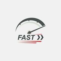 velocità logo modello vettore