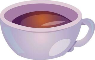 caffè tazza icona. cartone animato tazza con caffè vettore illustrazione. caffè tazza logo