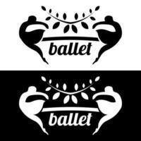 balletto icona logo design modello vettore