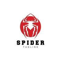 ragno logo, insetto animale vettore, minimalista design simbolo illustrazione silhouette vettore