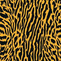senza soluzione di continuità tigre modello sfondo. nero e arancia camuffare pelle sfondo. astratto animale pelle modello vettore