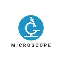 microscopio laboratorio logo modello design. lettera g forma microscopio vettore