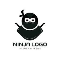 ninja logo design modello vettore modello.