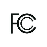 fcc marchio icona isolato su bianca sfondo vettore