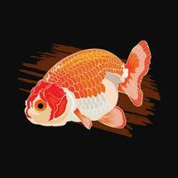 vettore illustrazione pesce rosso