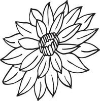 papaveri fiori continuo linea disegno. modificabile linea. nero e bianca arte vettore