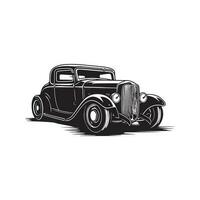 caldo asta macchina, Vintage ▾ logo linea arte concetto nero e bianca colore, mano disegnato illustrazione vettore