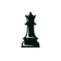 Regina scacchi icona isolato su bianca sfondo vettore