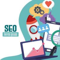 seo gestione delle attività vettore