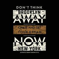 brooklyn nuovo York grafico, tipografia t camicia, vettore design illustrazione, bene per casuale stile