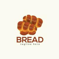 pane logo con challah illustrazione vettore design modello. alta qualità premio pane clip arte, e icona design modello elementi con coltello e vettore pane colore.