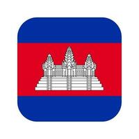 bandiera della cambogia semplice illustrazione per il giorno dell'indipendenza o l'elezione vettore
