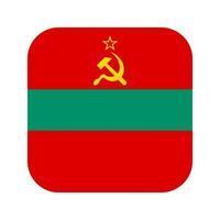 Transnistria bandiera semplice illustrazione per indipendenza giorno o elezione vettore