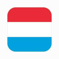 illustrazione semplice della bandiera del lussemburgo per il giorno dell'indipendenza o le elezioni vettore