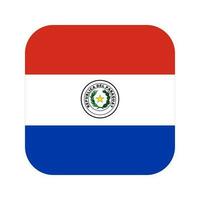 bandiera del paraguay semplice illustrazione per il giorno dell'indipendenza o l'elezione vettore