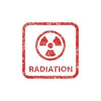 radiazione confezione marchio icona simbolo vettore