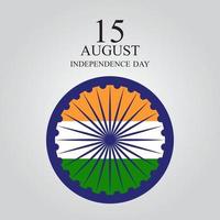 15 agosto india sfondo di celebrazione del giorno dell'indipendenza vettore