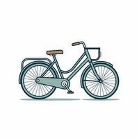 bicicletta icona design bicicletta illustrazione veicolo cartone animato vettore grafico