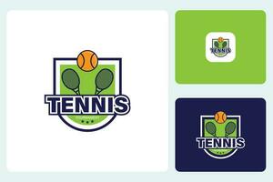 tennis torneo gli sport logo design modello vettore