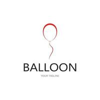 semplice Palloncino logo, per bambini evento, giocattolo negozio, compleanno, vacanza vettore