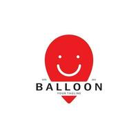 semplice Palloncino logo, per bambini evento, giocattolo negozio, compleanno, vacanza vettore