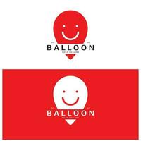 semplice Palloncino logo, per bambini evento, giocattolo negozio, compleanno, vacanza vettore
