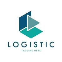 la logistica logo icona illustrazione vettore design distribuzione simbolo consegna di merce economia finanza