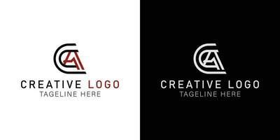 lettere astratto logo iniziali circa, corrente alternata. monogramma logo concetto. semplice design modificabile. vettore illustrazione